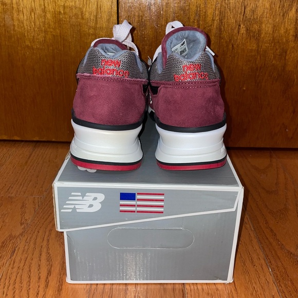 New Balance 997 Burgundy - Size 8 - Picture 6 of 13